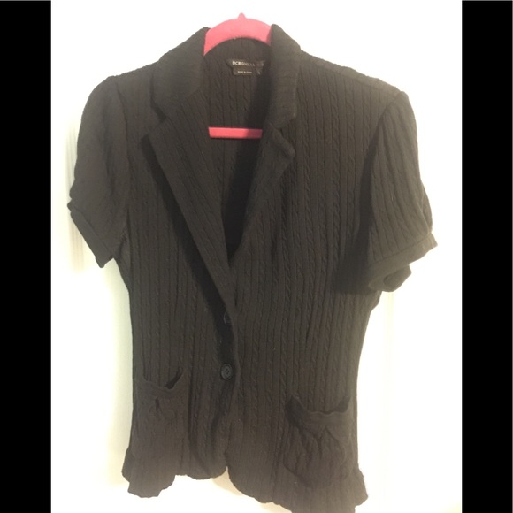 BCBG knit short sleeve blazer - Picture 1 of 4